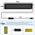 thumbnail image 3 of Mistaha Smart Bluetooth Car LED Flexible Display Screen with Customizable Images and Remote Control - Full Color Soft Screen IP65 Waterproof, Bendable, APP Controlled, 16*96 (120*595mm), 3 of 6