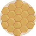 thumbnail image 1 of Ahgly Company Tapis d'Intérieur Lavables en Machine, Circulaires, Orange Foncé, 8' Ronds, 1 of 7