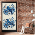 thumbnail image 5 of Blue Bird Floral Design Banner Background Backdrop Party Decorations Photography Props Garden Party Spring Celebration Home Decor, 5 of 8