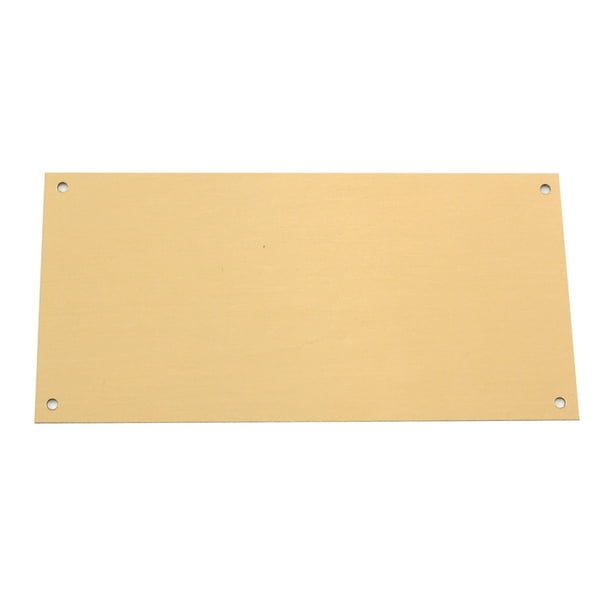 Blank Large Brass Engraving Plate 3" x 6" 3 PK