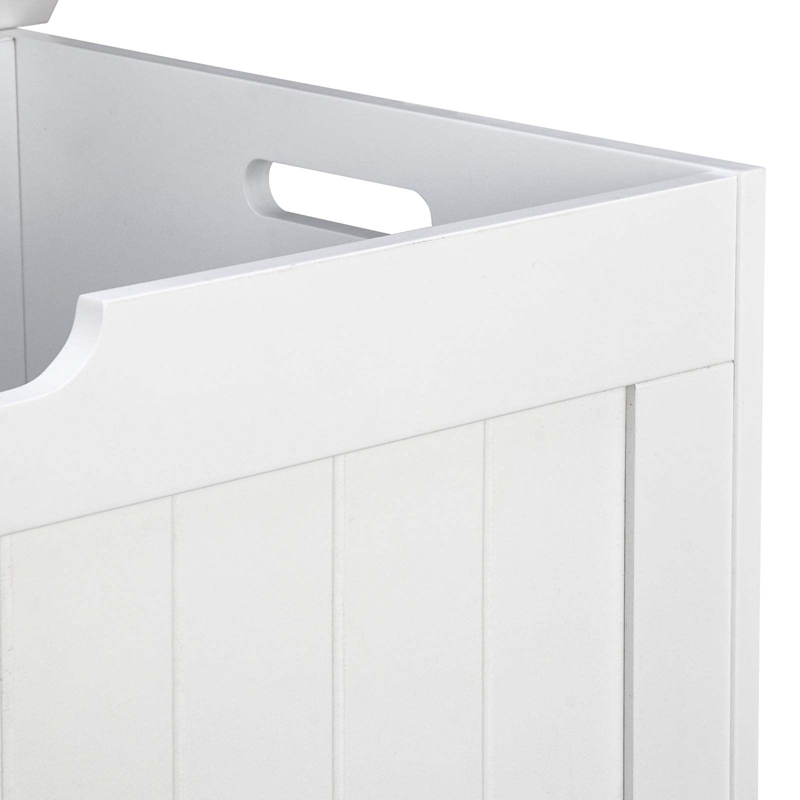 Favory Toy Box Storage Chest for Girls Boys, Wooden Trunk Bench w/Flip-top Lid & Safety Hinge, Kids Play Room Nursery Organizer, Bedroom Storage  Storage Area (White)