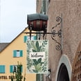 thumbnail image 6 of Welcome Garden Flag Double Sided Polyester Decorative Yard Flag with Green Leaves White Flowers and Welcome Text for Porch Lawn Patio 12.5x18 Inch#25971, 6 of 6