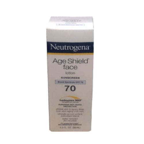 Neutrogena Age Shield Sunscreen Face Lotion With Spf 70 3 Oz, 2 Pack