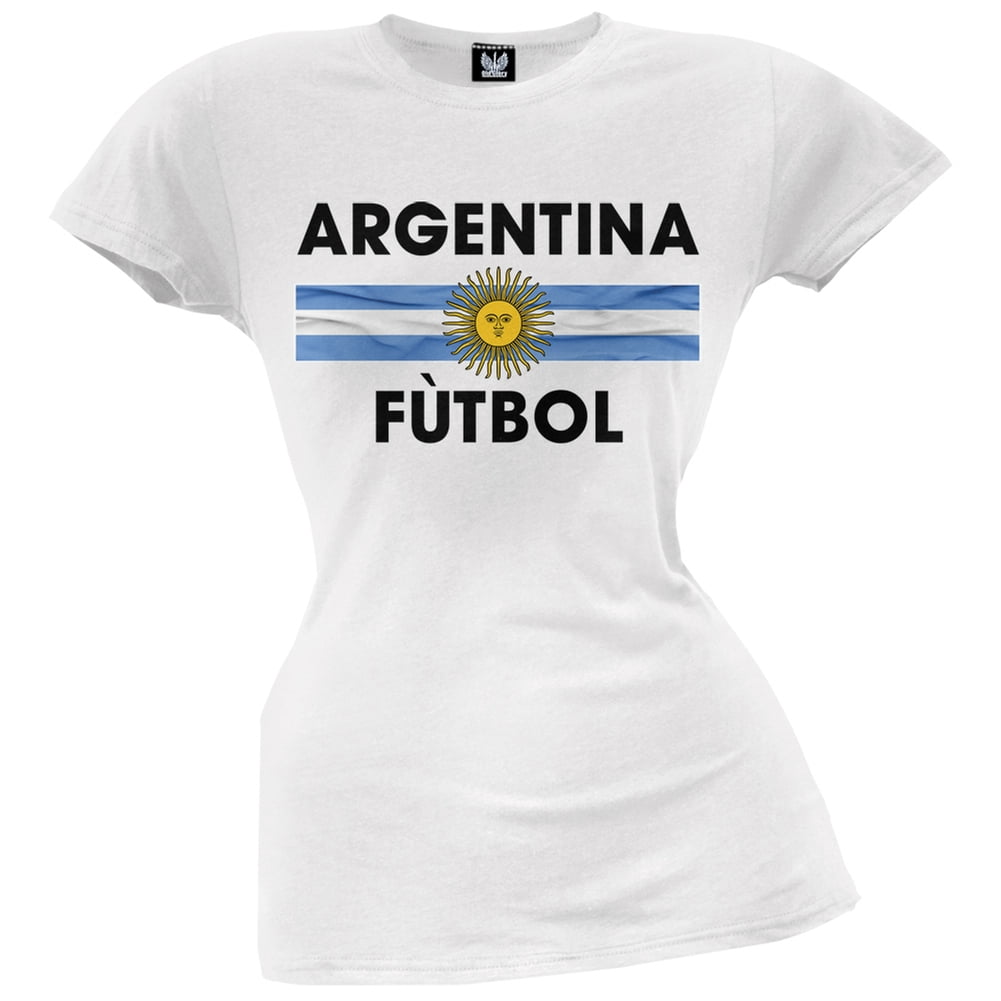 FIFA Argentina Crest Light Blue Soccer Adult Mens T-Shirt