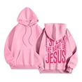thumbnail image 5 of Christian Hoodies for Women 2025 I Speak The Name Of Jesus Hoodie with Pockets Hooded Sweatshirt Women Pullover, 5 of 6