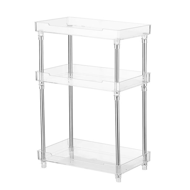 3 Tier Transparent Plastics Storage Organizer 3 Layers Makeup Storage