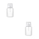 thumbnail image 2 of Soidarity 200ML Nail Art Pump Dispenser Empty Pumping Spray Bottle Liquid Lid with Gear Accessories Container Remover Travel Women Blanco 2piezas Soidarity CBP072613, 2 of 5