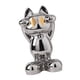 thumbnail image 4 of Estatua de gato de , decoración de escritorio, escultura de Animal artesanal, estatuilla de gato de la , gato de bienvenida para mesa, Plata, 4 of 8