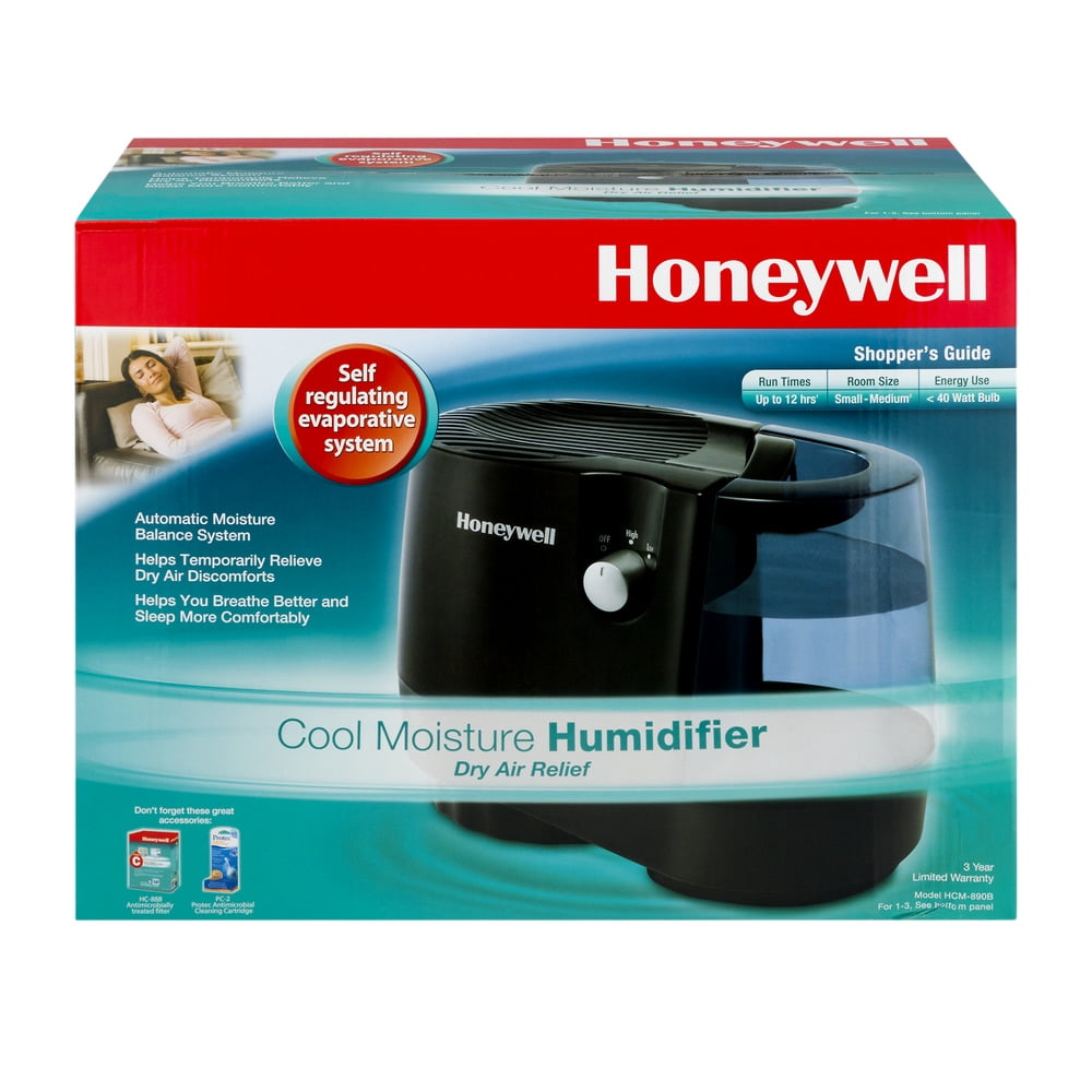 Honeywell Cool Moisture Humidifier Black, 1.0 CT