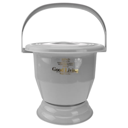 1pc Thickened Spittoon Buckle Design Urine Pot Night Bedpan for Home Hotel