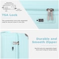 thumbnail image 5 of Gynky Luggage Sets 3 Piece with Duffel Bag 20 in Carry on Luggage Set Hardshell ABS Suitcase with 360° Spinner Wheels for Women Men, Green, 5 of 7