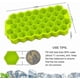 thumbnail image 3 of 2-Pack Silicone Ice Cube Trays with Lid, Flexible 74-Cube Mold for Easy Release, 3 of 5