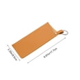 thumbnail image 3 of Estuche portátil de piel sintética para gafas con llavero – Estuche suave para gafas de sol para hombres y mujeres, organizador de gafas para viajes y uso diario., 3 of 6