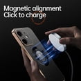 thumbnail image 6 of Mantto for iPhone 12 6.1 inch Magnetic Case [Compatible with MagSafe] Cute Fashion Plating Bumper Luxury Plain PU Leather Anti-Scratch Shock Absorption Slim Phone Case,Gray, 6 of 10