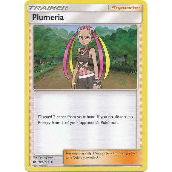 Pokemon Burning Shadows Plumeria #120