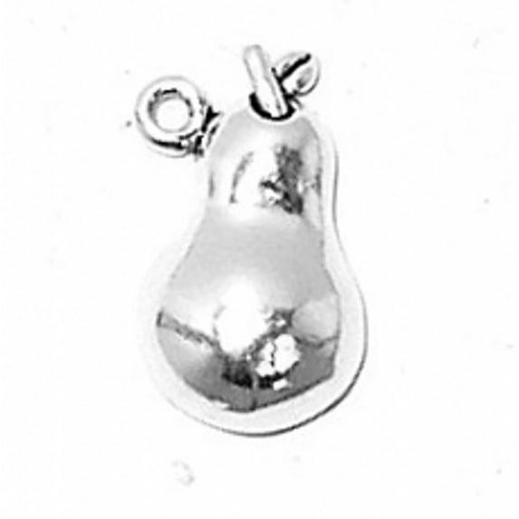 Sterling Silver 16" Unisex 1.5mm Box Chain JOY Fruit Of the Spirit Christian Pear Fruit Pendant Necklace