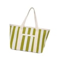 thumbnail image 4 of Bolso tote a rayas, bolso de mano elegante para la oficina, bolso de hombro para mujer, bolso de playa Verde, 4 of 8