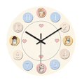 thumbnail image 1 of Reloj de pared con forma de gato, reloj decorativo, bonito, moderno, creativo, silencioso para interiores y cocinas. 25 cm, 1 of 9