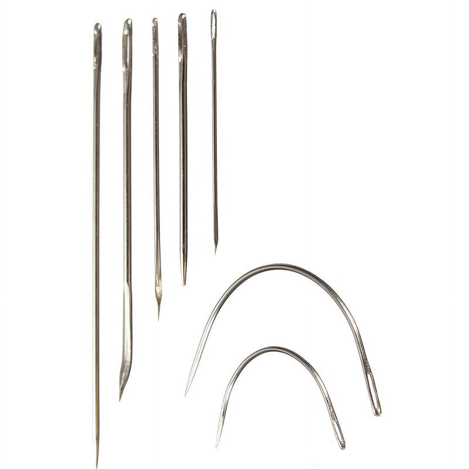 7 Hand Repair Upholstery Glove Carpet Leather Curved Needles Set Canvas Sew R4F8