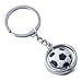 thumbnail image 3 of Soccer Ball Keychain - Metal Rotating 3D Sports Keychain, Football Key Ring, Birthday, 3 of 4
