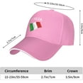 thumbnail image 4 of Italia Italy Italian Flag Sandwich Hat Adjustable Baseball Cap Casquette Fit Men and Women Dad Caps, 4 of 6