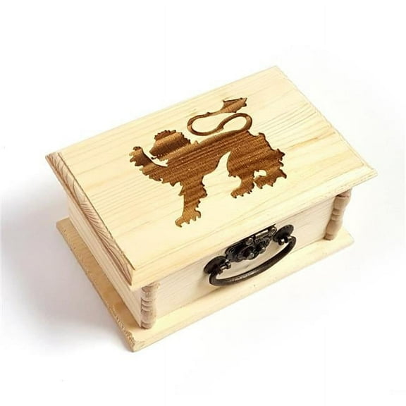 Lyoncraft MBLR02 Lion Passant Engraved Wooden Box
