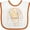 White and Orange, variant on Inktastic Newborn Infant Baby Girls I Love My Big Sister Boys or Girls Baby Bib