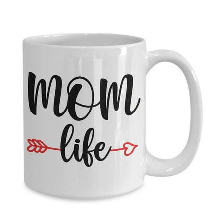 

Mom Life White Gift coffee mug