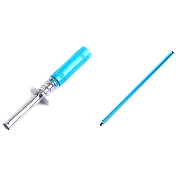 1 Pcs AA Battery Glow Plug Igniter Ignition Tools for 1: 10 RC Car Blue & 1 Pcs Central Driving Shaft
