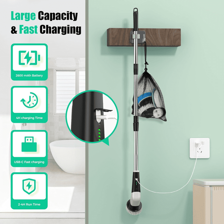 YKYI Electric Spin Scrubber, Cordless Power Scrubber Cleaning Tool