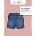 thumbnail image 7 of Jessica Simpson Stretch Denim Shorts for Girls, Washed Vintage Style Jean Shorts, 7 of 7
