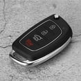 thumbnail image 4 of Fyydes Flip 4 Button Remote Key Fob Case Shell Cover Fit For Hyundai Santa Fe (ix45) 2013-2014, 4 Button Key Fob Case, Key Fob Shell, 4 of 7