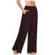 thumbnail image 1 of ICHUANYI Clearance Fashion Sport Yoga Pants Solid Mid High Waist Active Pockets Solid Loose Pants(Coffee, XL) ICHUANYI WER2023080901548, 1 of 5