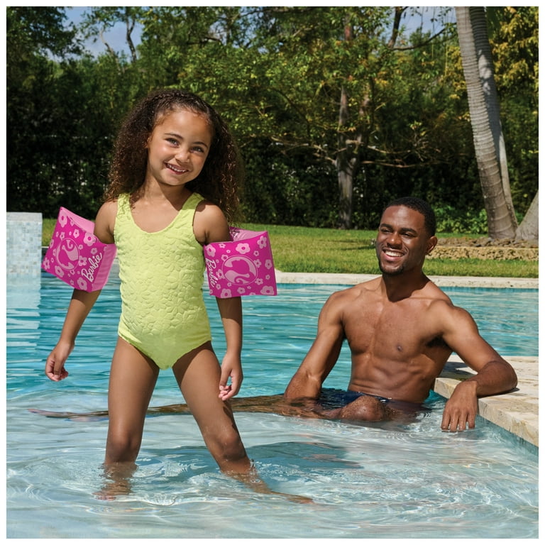 SwimWays, Barbie Swimmies, Arm Floaties for Kids Aged 3-5