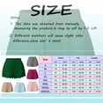 thumbnail image 2 of Summer Shorts for Women Ladies Summer Elastic Drawstring Comfy Stretch Lace Trim Beach Ruffle Yoga Short Pants Grey S, 2 of 5