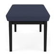 thumbnail image 5 of Lenox Steel Reception Waiting Room Healthcare 2-Seat Bench / Black Steel / Blue, 5 of 5