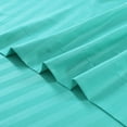 thumbnail image 5 of 4-Piece Stripe Aqua Blue Polyester Bed Sheet Set, Queen –18 inch Deep Pocket, 5 of 5