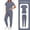 Gray, variant on RYDCOT Women's Solid Color Nurse Uniform Short Sleeve V Neck Button Top Side Slit Pockets Drawstring Jogger Pants Scrubs Set Red
