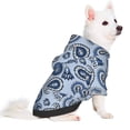 thumbnail image 2 of Disketp Blue Paisley Pattern Vintage Dog Hoodie Dog Clothes with Hat, Pet Winter Clothes Warm Hoodies Coat for Small Dogs-Medium, 2 of 7