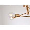 thumbnail image 3 of Design Living Chandelier, Brass, 3 of 6