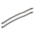 thumbnail image 2 of Cadena curva de 10 metros de hierro, estilo elegante y resistente, accesorios para hacer joyas DIY, para tobilleras, collares, pulseras, color plateado y negro, 2 of 14