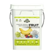 Augason Farms Freeze Dried & Dehydrated Fruit Variety Pail, 86 Servings, Emergency Food