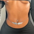 thumbnail image 5 of Sexy Waist Angel Wings Body Chain Bikini Necklace Belly Beach Jewelry Accessories Girl Waist Beads For Women, 5 of 7