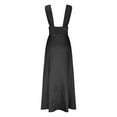 thumbnail image 6 of IROINNID Deals Maxi Dress for Women Formal Fall Dress Solid Colored Tint Sexy Dress Hollow Out Back Cutout Dress,Black, 6 of 9