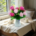 thumbnail image 1 of ¡Precio Especial! Ramo de Rosas Artificiales para El Día de La Madre, Gran Ramo de 6 Cabezas, Ideal para Decorar La Sala, El Comedor y El Hogar., 1 of 6
