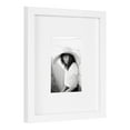DesignOvation Gallery Wood Photo Frame, 8x10 matted to 4x6, White