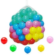 POCO DIVO 100 Pit Balls Magic Funball 5-Color Crushproof Kids Ocean Ball 6cm BPA-Free Play Ball