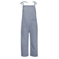 thumbnail image 4 of CFXNMZGR Jumpsuits for Women Fashion Bib Pants Overalls Baggy Rompers Jumpsuits with Pockets Casual Loose Bib Overall on Clearance, 4 of 5