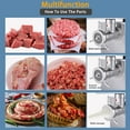 thumbnail image 2 of Luku 3000W Commercial Electric Meat Grinder, Stainless Steel Meat Mincer Max Yield 1323lbs/H, 2 of 7
