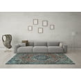thumbnail image 3 of Ahgly Company Indoor Rectangle Persian Light Blue Traditional Area Rugs, 3' x 5', 3 of 4